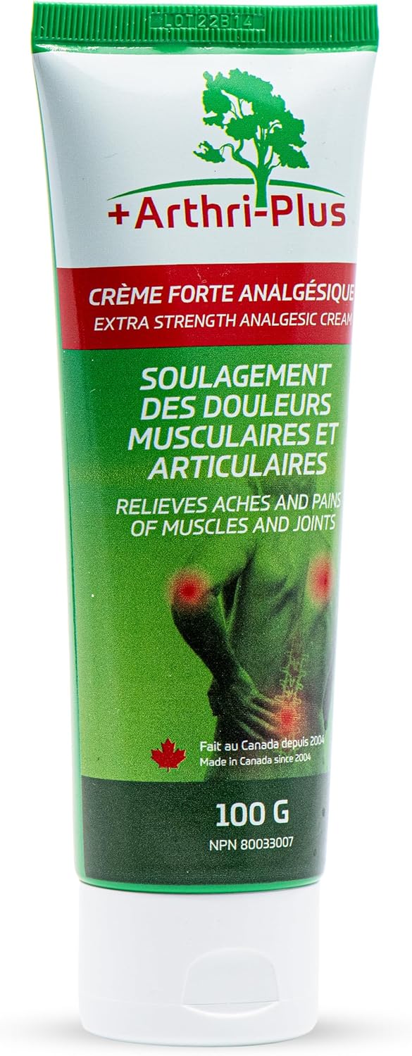 Crème analgésique extra-forte naturelle Arthri-Plus, 100 g