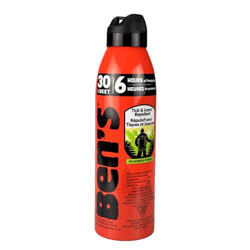 Ben’s 30% DEET chasse-moustiques, tiques et insectes, spray 177 ml