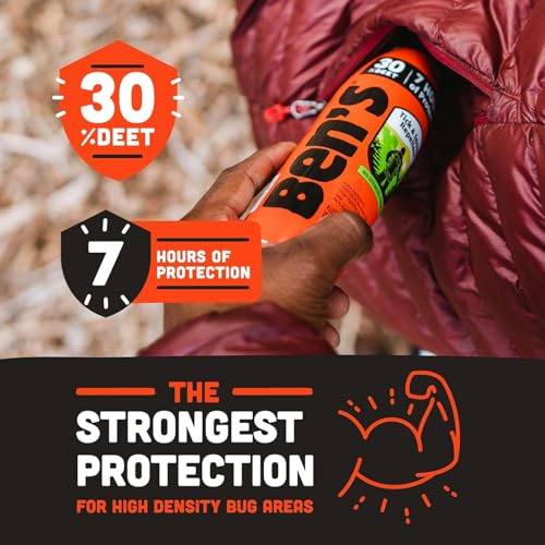 Ben’s 30% DEET chasse-moustiques, tiques et insectes, spray 177 ml